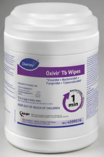 Load image into Gallery viewer, Oxivir TB Disinfectant Wipes – 160 count container with white label and blue accents, hospital-grade disinfectant